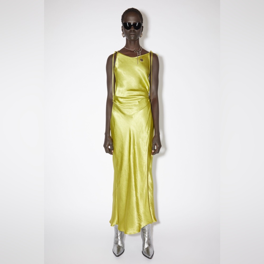 Acne Studios Green slip dress